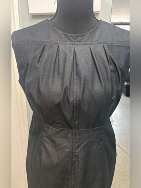 Women’s Black Denim Dress - Classic Sleeveless Design